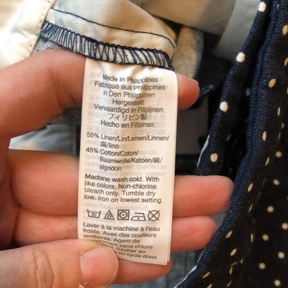 J Crew Polka Dot Scalloped Hem shorts 4” size 2 - Picture 5 of 7